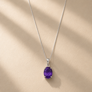 Amethyst Oval Pendant